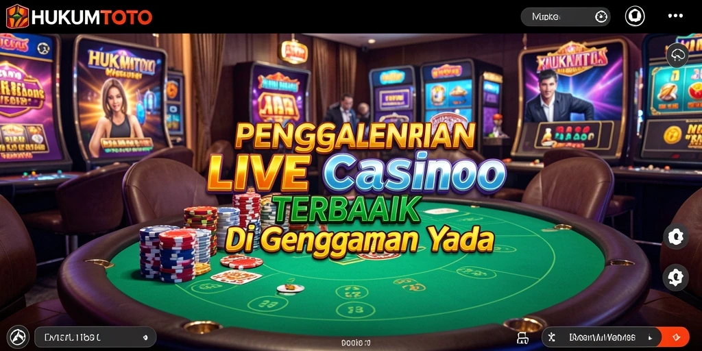 Gameplay seru HUKUMTOTO dalam suasana Live Casino.