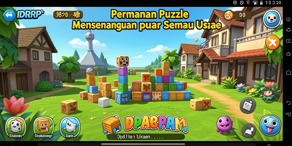 Tampilan seru gameplay Puzzle di IDRRP.