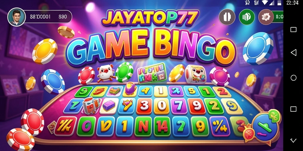 Tampilan seru gameplay Bingo di JAYATOP77.