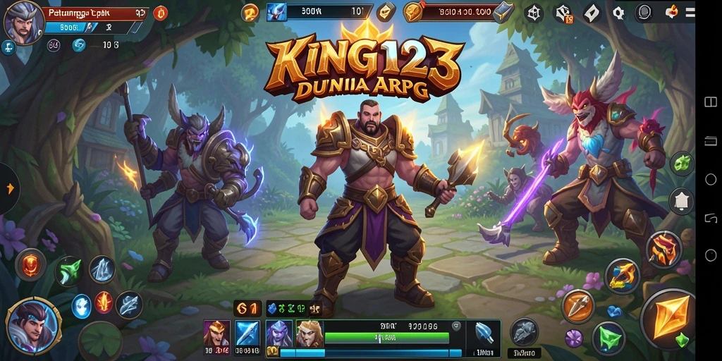 Screenshot gameplay <strong>KING123</strong> menampilkan aksi pertempuran yang seru dan visual menawan.