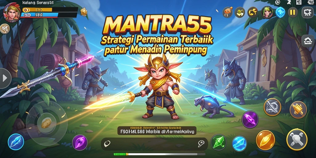 Tampilan gameplay seru dan menantang di MANTRA55.