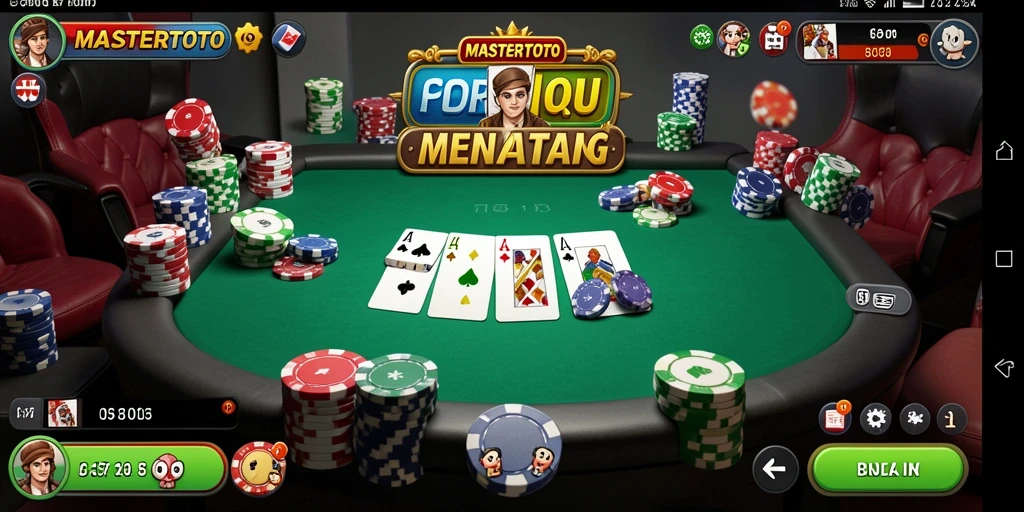 Tampilan gameplay MASTERTOTO yang menarik dalam permainan Poker.
