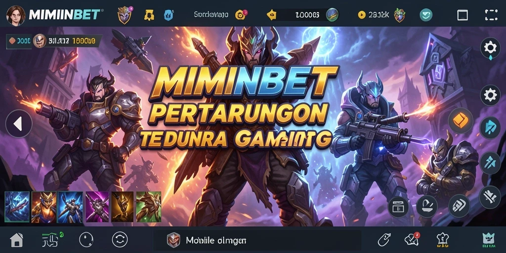 Tampilan gameplay menarik dalam MIMINBET dengan duel karakter yang mendebarkan.