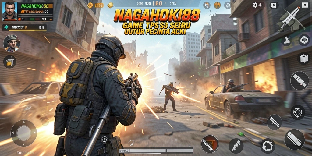Tangkapan layar menampilkan aksi seru dari NAGAHOKI88 dalam gameplay TPS.