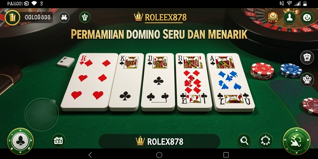 Tampilan screenshot dari permainan Domino yang seru.