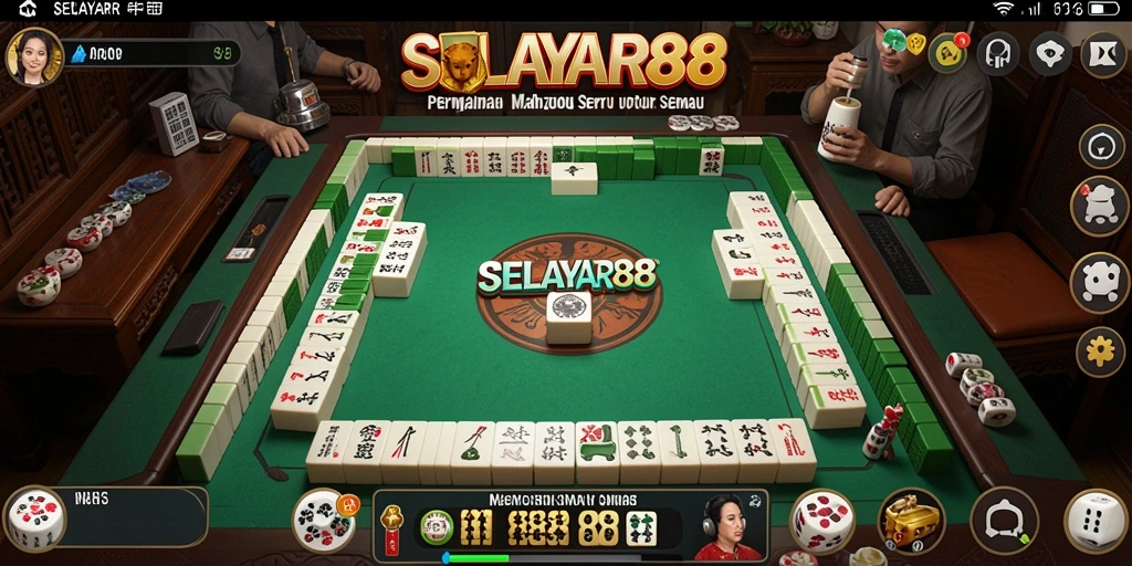 Screenshot gameplay SELAYAR88 yang menampilkan ubin Mahjong.