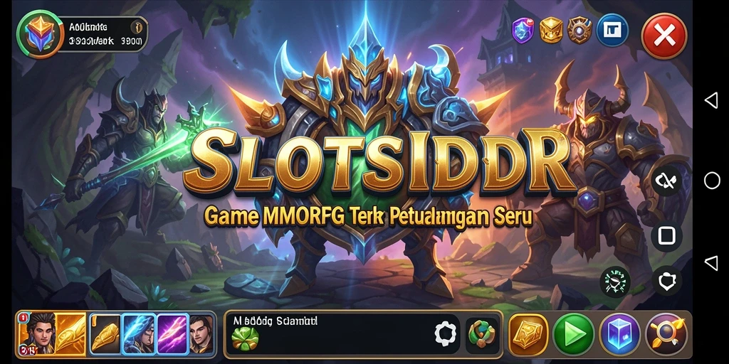 Tampilan gameplay mendebarkan dalam dunia MMORPG SLOTSIDR.