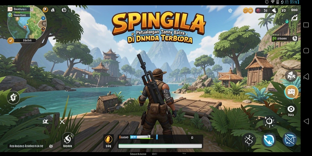 Tampilan gameplay SPINGILA yang menarik dan luas.
