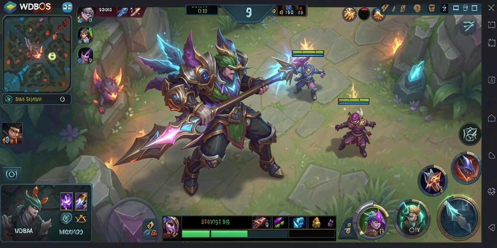 Gameplay MOBA yang mendebarkan dan penuh strategi.