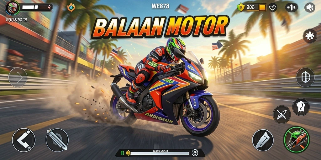 Gameplay mendebarkan dari WE878 dengan grafik yang memukau.